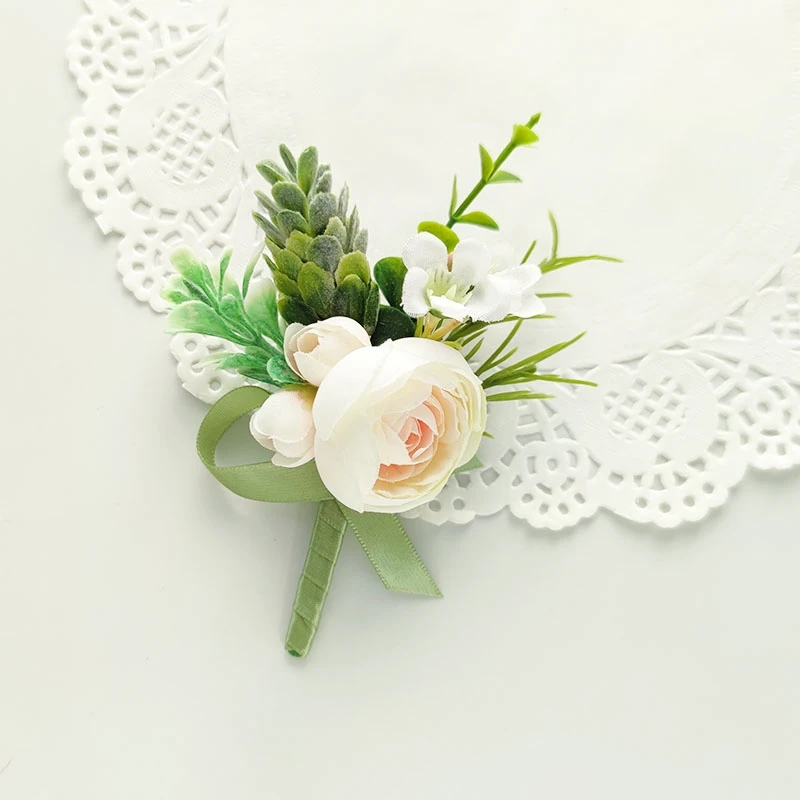 boutonniere wedding accessories brooch flowers corsage groom pin (22)