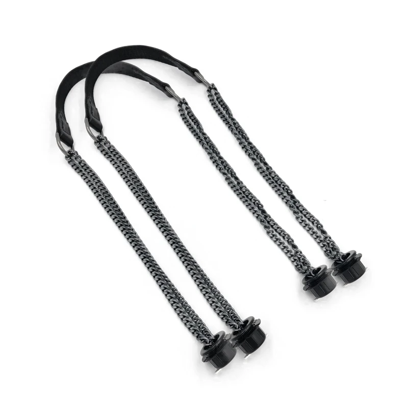 Asas planas de cuero sintético para bolso, accesorios de bolso, 1 par