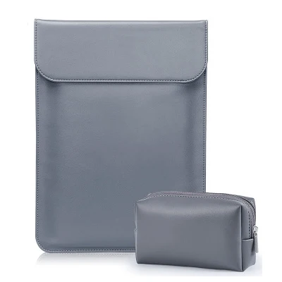 Style2 DarkGray sets Как коврик для мыши тонкий PU кожаный водонепроницаемый рукав сумка для ноутбука для Macbook Air 13 Case11 12 Pro 15 Женский Мужской чехол - Цвет: Style2 DarkGray sets