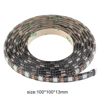 

12 RGB 5050 SMD LED Strip Lamps Waterproof Flexible LED Tape Light USB 5V Christmas Decoration Lamp Black Strip Light Hot Sale