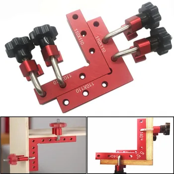 

90 Degrees L-Shaped Auxiliary Fixture Carpenter's Square Right Angle Woodworking Positioning Ruler Splicing board fixing clip