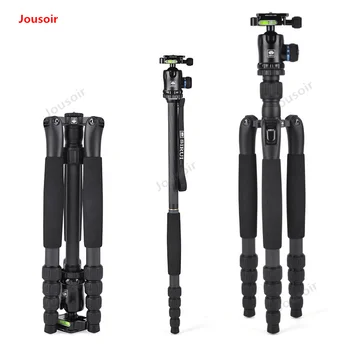 

T1205SK+K10X PTZ Carbon fiber tripod light SLR camera professional outdoor travel portable tripod CD50 T03