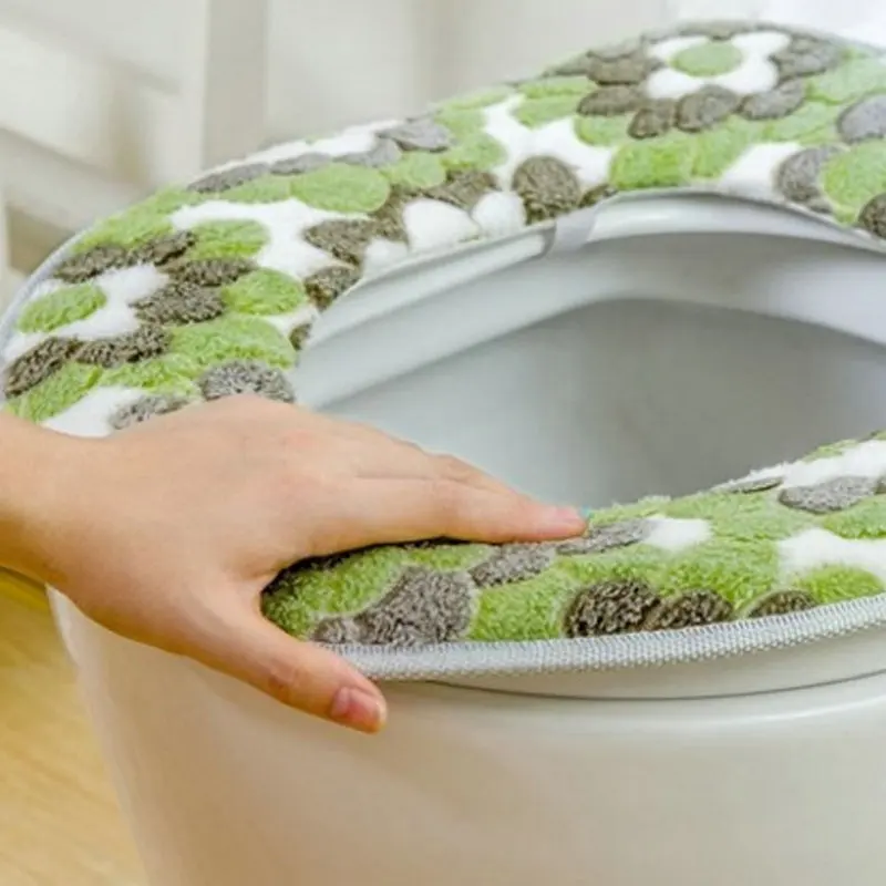 Soft Bathroom Toilet Seat Closestool Washable Warmer Mat Pad Cushion