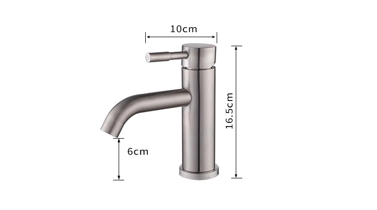 Llave De Agua кран для раковины ванной комнаты смеситель горячей и холодной воды кран 304 из нержавеющей стали с одной ручкой на одно отверстие Смесители палубное крепление краны
