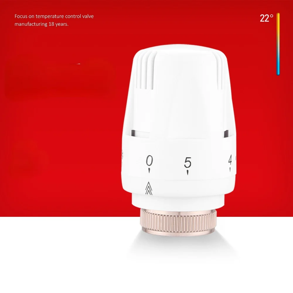 Retail 2Pcs Thermostat Radiator Valve TRV Thermostatic Head Radiator Valve Replacement Head