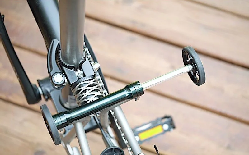 LITEPRO складной велосипедный Brompton легкий удлинитель колеса телескопическая штанга из алюминиевого сплава Аксессуары для велосипеда