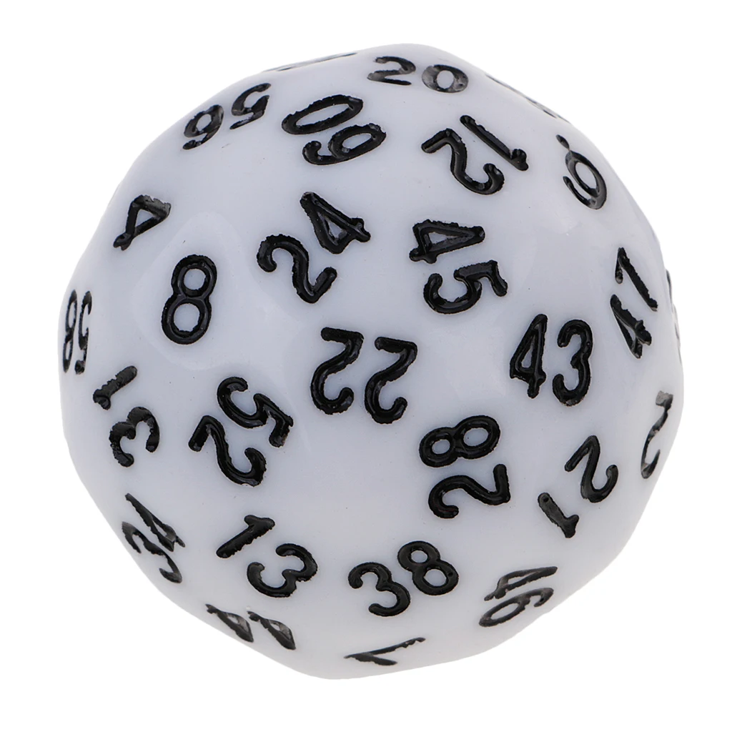 Pack of 10 Dice Set-D4, D6, D8, D10, D12, D20, D24, D30, D60 Acrylic Dice Multicolor Board Game Dice Party Gambling Dices