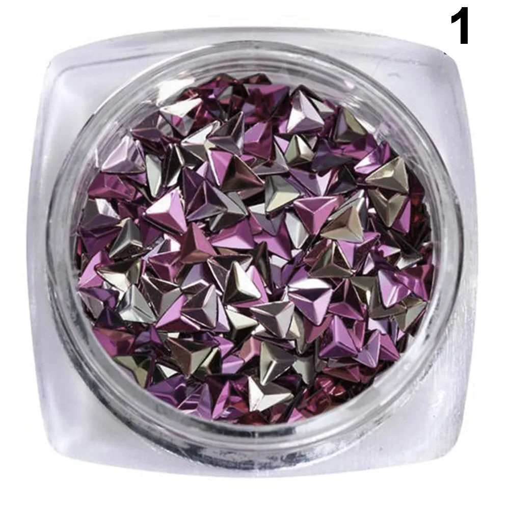 

3D Triangle Iridescent Glitter Sequins Phototherapy DIY Nail Art Accessories