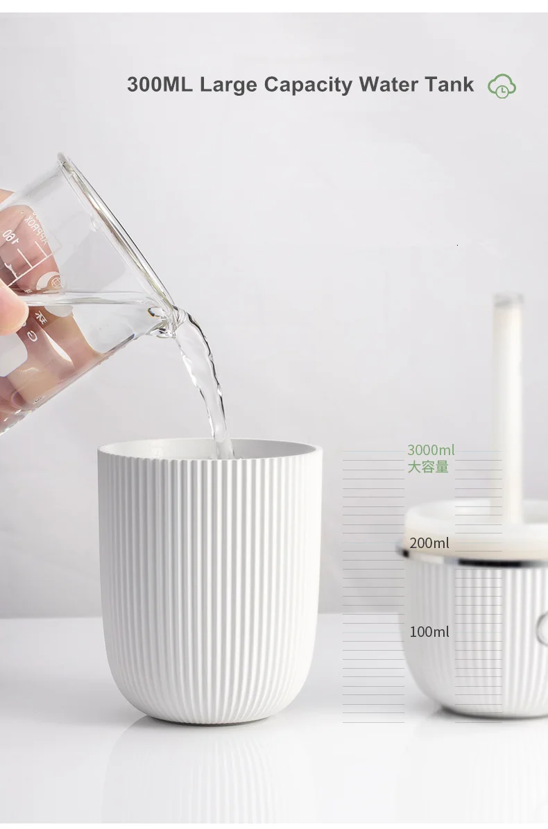 M Humidifier 300ML Ultrasonic USB Aroma Essential Oil Diffuser Romantic Color Night Lamp Mist Maker Humidificador Portable