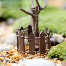 Небольшой пейзаж мебель суккулент деревянный забор белый мини-забор мебель