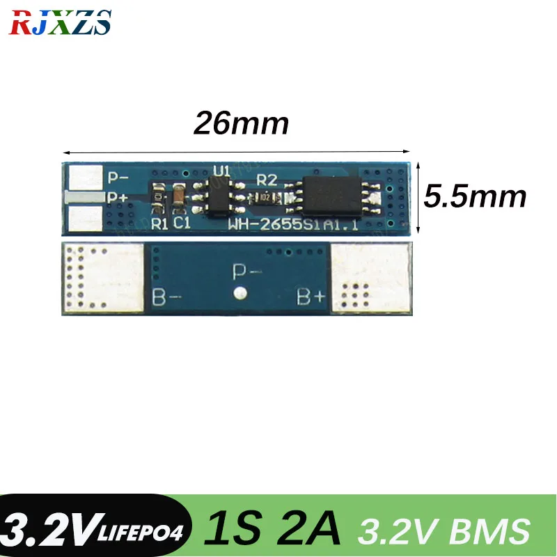1S 2A LiFePO4 18650 BMS Защитная плата аккумулятора PCM для сотового пакета|bms pcm|lifepo4 bmsprotection