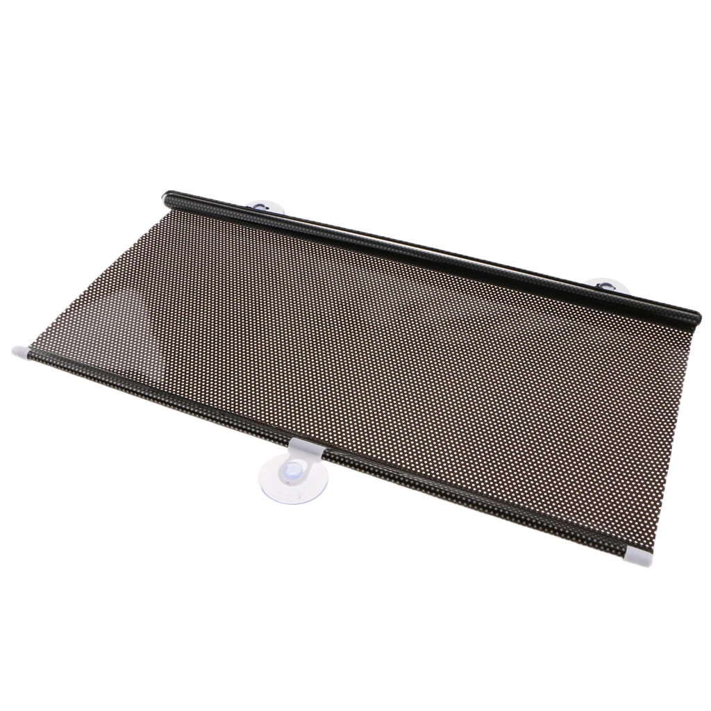 58cm CAR VAN SUN SHADE ROLLER BLIND WINDOW GLASS PRIVACY COVER CHILD SAFETY BLACK