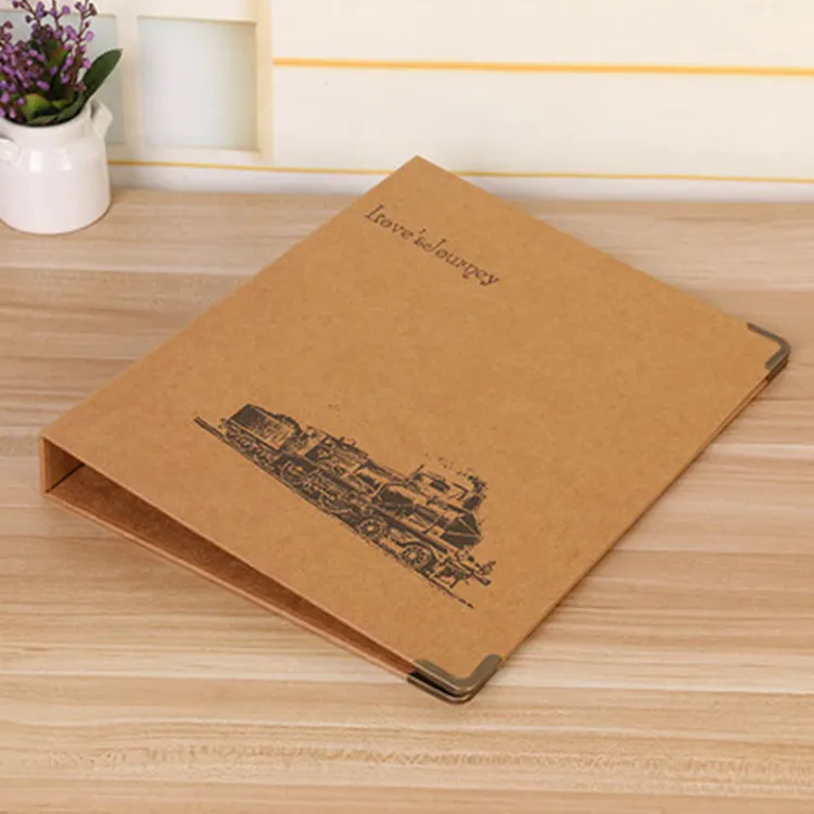 Вставка листка Kraftpaper Обложка альбом поезд билета фильм ваучеры избранные настраиваемые, с логотипом