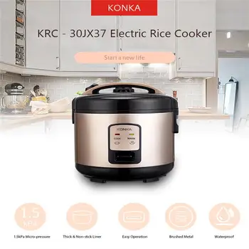 

KONKA KRC-30JX31 3L 5L 1.5Kpa Electric Rice Cooker Micro Pressure Rice Cooking Machine with Non-Stick Coating Detachable