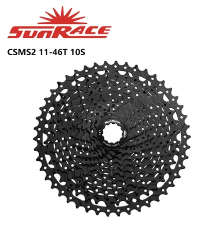 Велосипедная кассета SunRace CSMS1 CSMS2 CSMX3 CSMS3 11-36T 11-42T 11-46T 10 скоростей с широким