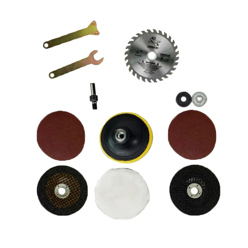 

12pcs/Set Hand Drill Angle Grinder Connecting Rod Converter Polishing Tool