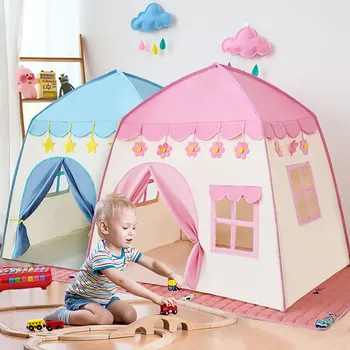 

Princess Castle PlayTent Kids Play House Children Toddlers Girls Pink Play Tents Toy for Indoor & Outdoor Games presents