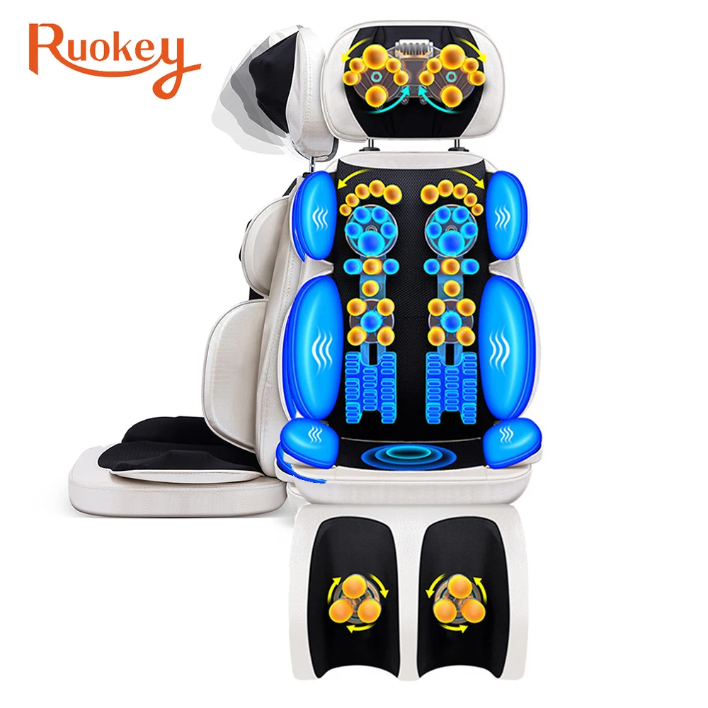 Electric Vibrating Full Body Massage Cushion Neck Back Waist Hip Leg Massage Chair Heating Massage Muscle Stimulator massager
