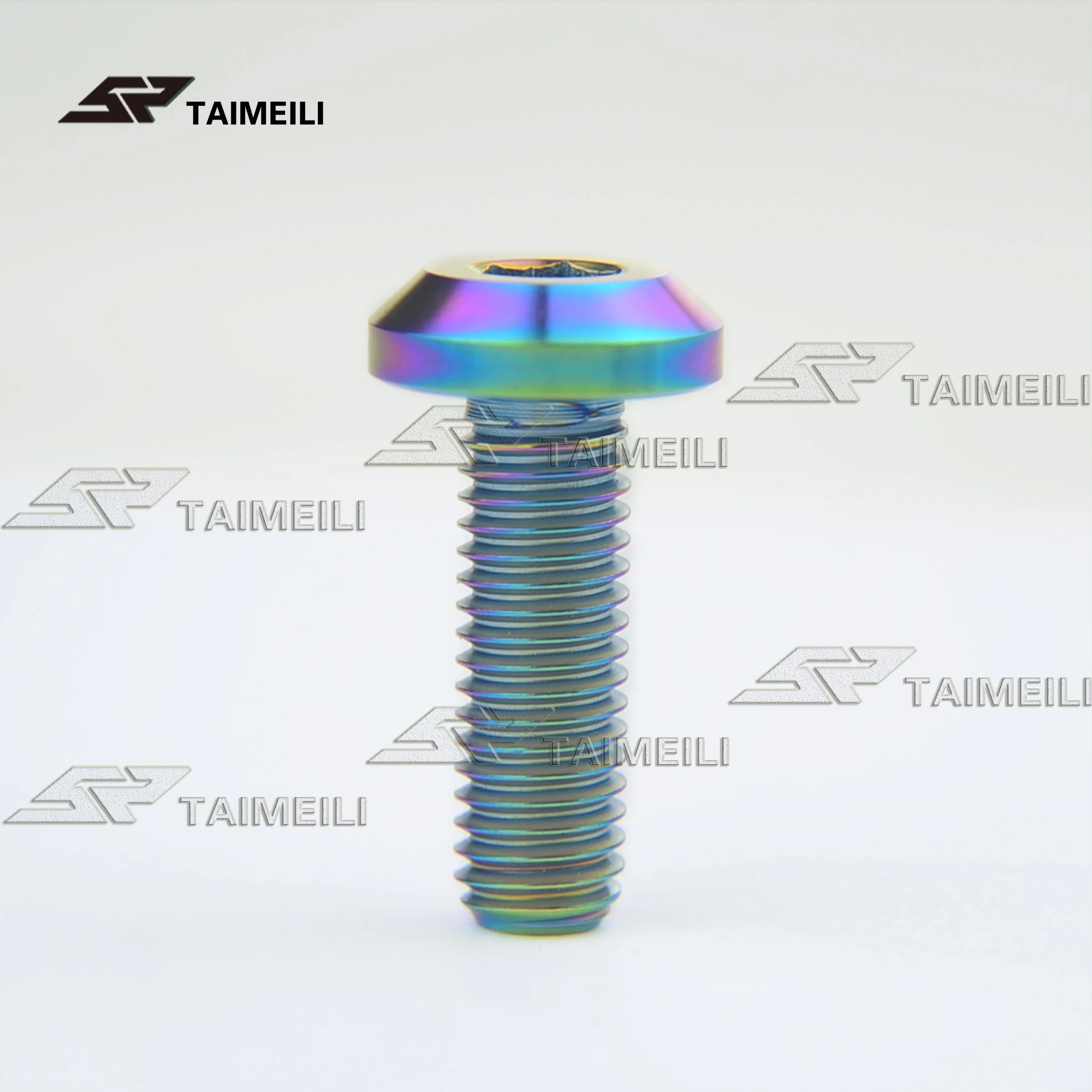 Rainbow color 1 шт./мотоцикла тормозной диск крепежный винт titanium сплав GR5 материал M8x15/20/25/30/35/40 мм - Цвет: Rainbow color