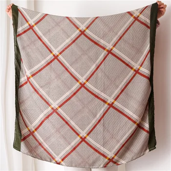 

2020 women poncho winter cotton hijab Luxury Brand Print silk Scarf Cotton and Linen beach Sunscreen Shawls Fashion Soft Scarves