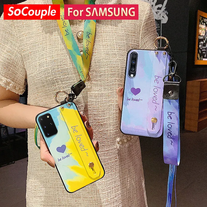 Enhanced Phone Holder Case with Wrist Strap and Lanyard - SoCouple