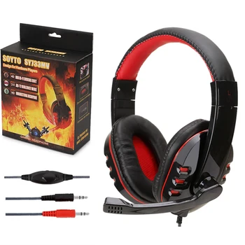 

Standard 3.5mm Jack Wired Headphone Stereo Surround Gaming Headset Earphone with Mic Volume Control for PS4 smartphone