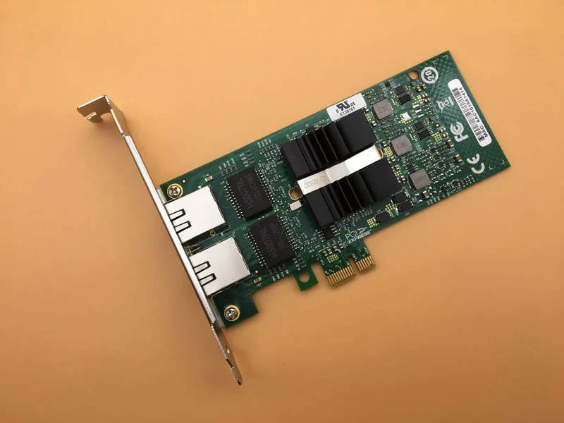 2 порта 82576 чипсет Gigabit Ethernet сервер адаптер PCI-E NIC карта E1G42ET RJ45