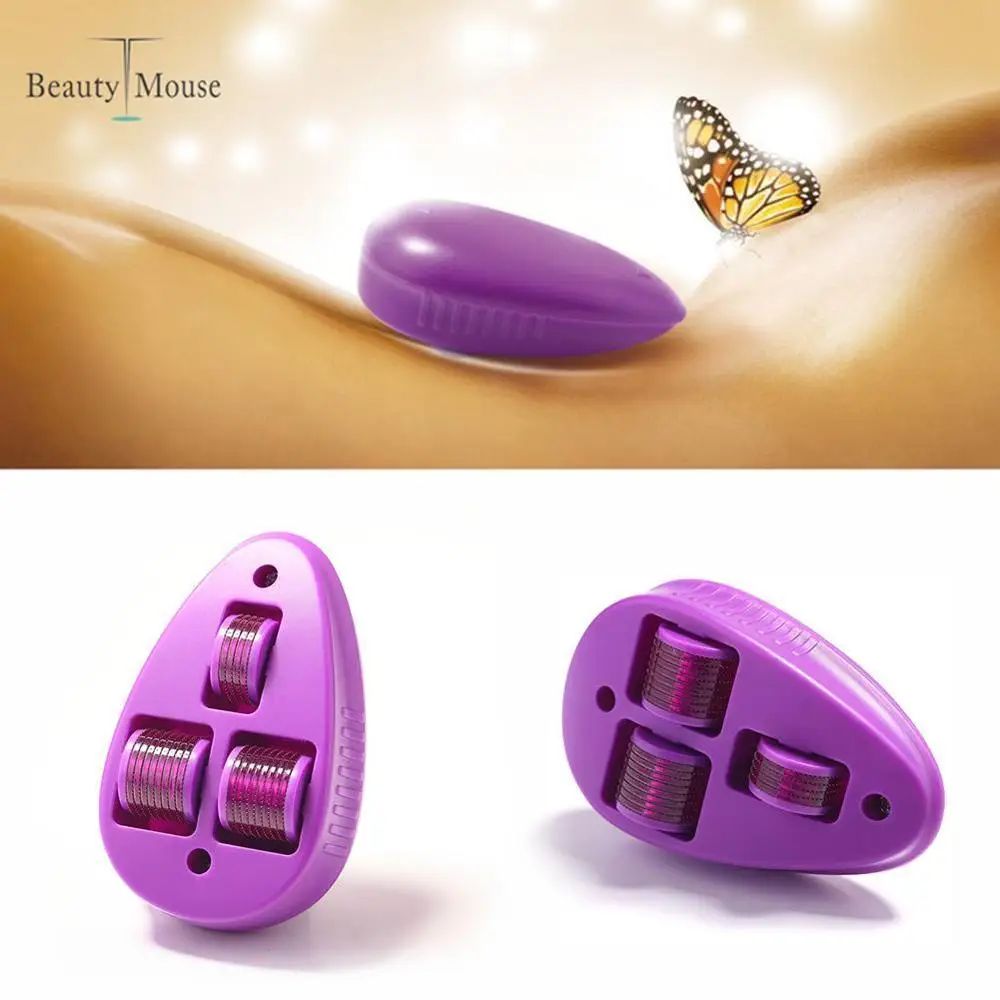 Beste Titanium Micro Naalden Derma Roller Microneedle Machine Muis Vormige Gezicht Lift Rimpel Verwijderen Anti Haaruitval Behandeling