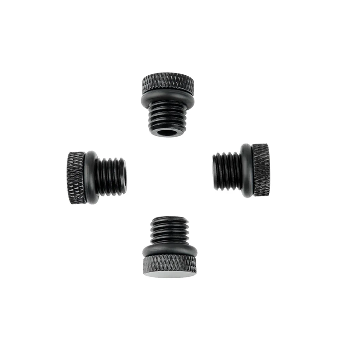 Aluminum Alloy M12 Threaded Anti-drop Pipe Cap for Dia 15mm Rod Tube Pole Accessory for DSLR Camera Follow Support Photography
