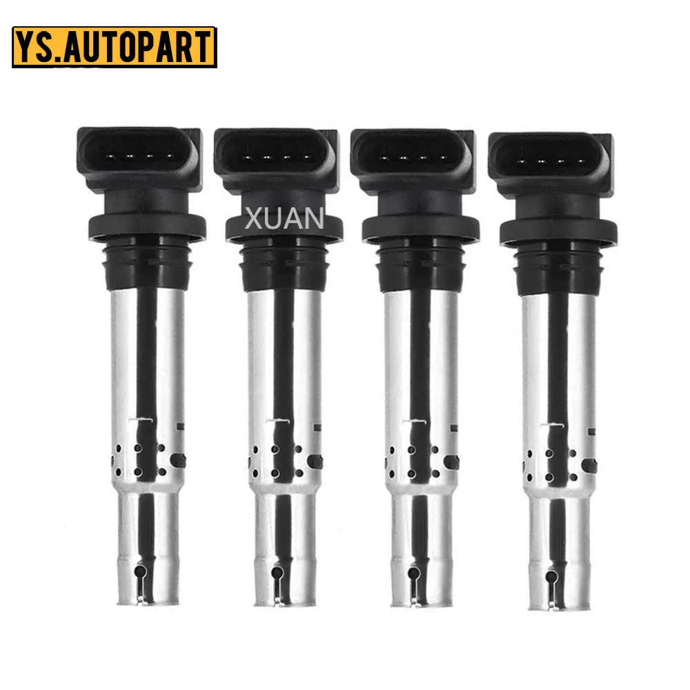 4 шт. катушка зажигания 036905715 г для Audi A1 A3 Skoda Seat Volkswagen Eos Golf GTI R32 Rabbit Touareg Passat |