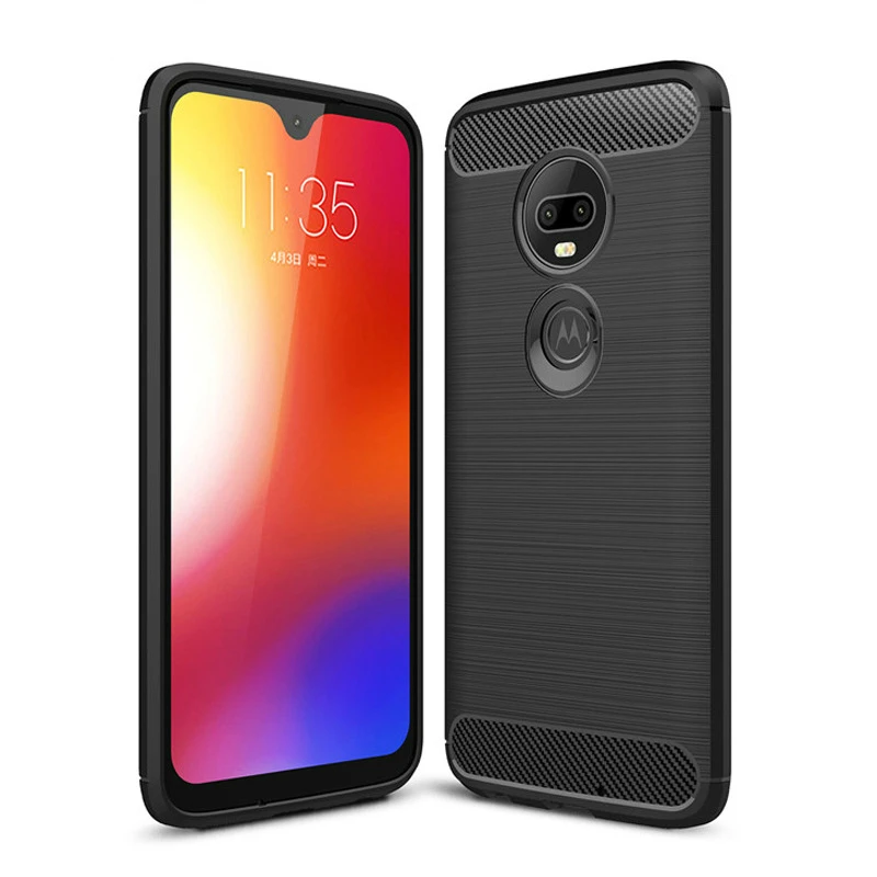 Carbon Fiber Case For Motorola P40 note Z force Back Cover Moto G7 Power G6 E5 Plus Z3 G3 E3 play TPU |