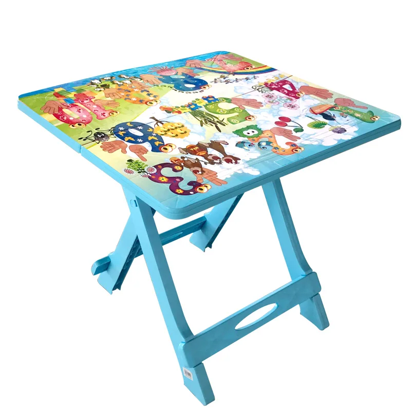 

Children furniture suit household table baby toys to study small portable folding table chair