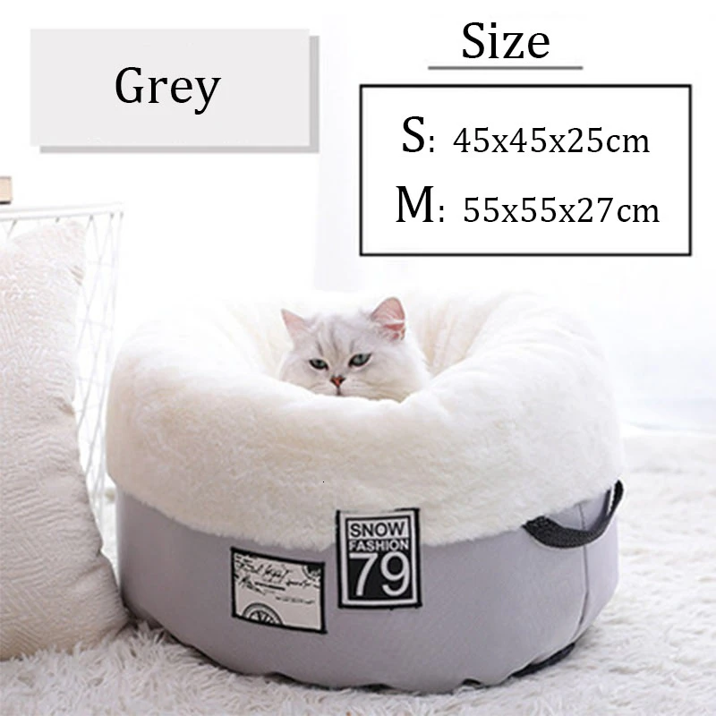 Grey RFWCAK кровать для питомца кошки собаки согревающий домик для собаки мягкий спальный мешок коврик для питомца Подушка симпатичная пещера щенок гнездо питомник Каттен Mand товары для питомцев - Цвет: Grey