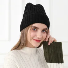 INS/Новинка; женские шапки ярких цветов; зимние вязаные шерстяные шапочки; шапка для девочек; зимние шапки для женщин