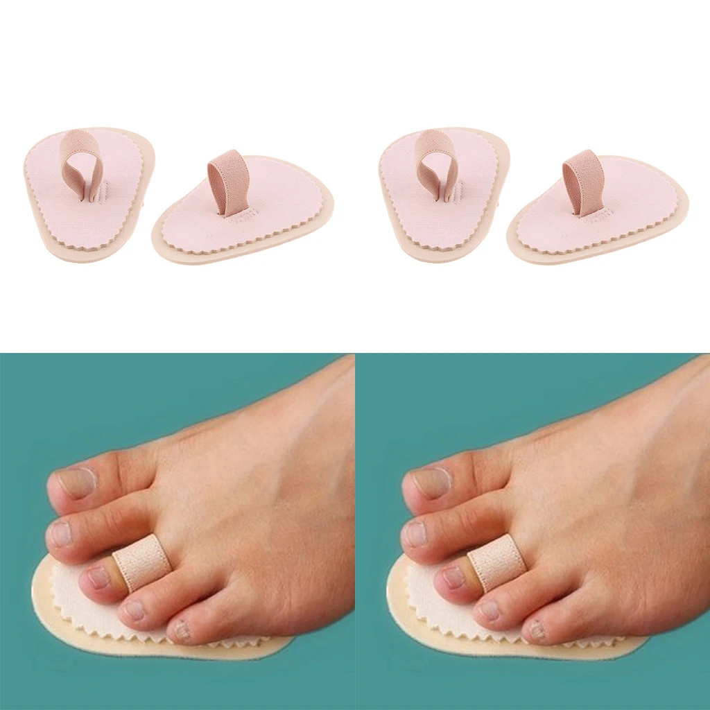 Pack of 4pcs, Toe Tube Caps Cushion Pads, Wraps Cushioned Bandages Hammer Toe Separators, Relieve Foot Toe Pain