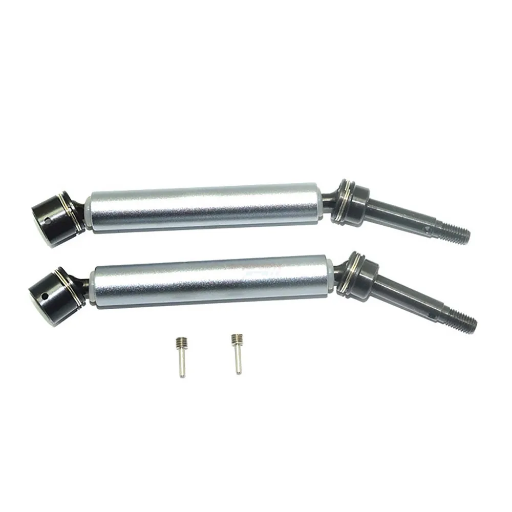 

2pcs Harden Steel#45 Universal Joints Front Axle Retractable CVD Drive Shaft for 1/10 LOSI ROCK REY RC Car Upgrade Parts