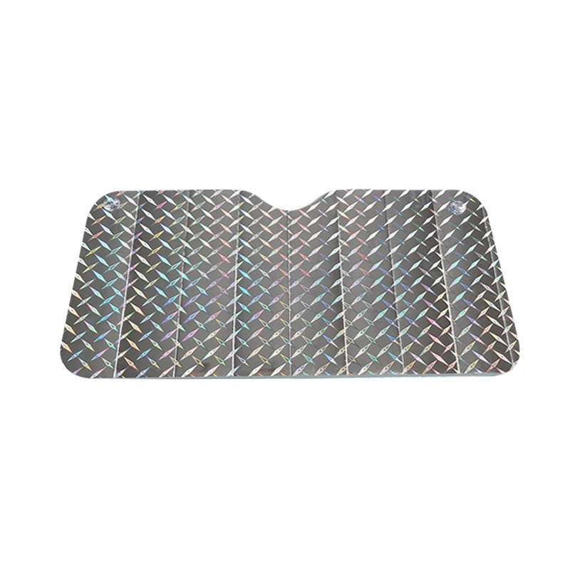 140*75cm Car Window Sunshade Front File Thickening Laser Season Sun Protection Sun Visor For Car SUV Off-road