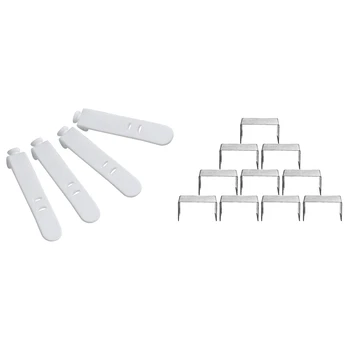 

4Pcs Silicone Strap Earphone Storage Tape Power Line Data Cable Tie & 10Pcs Clear Acrylic Display Stand