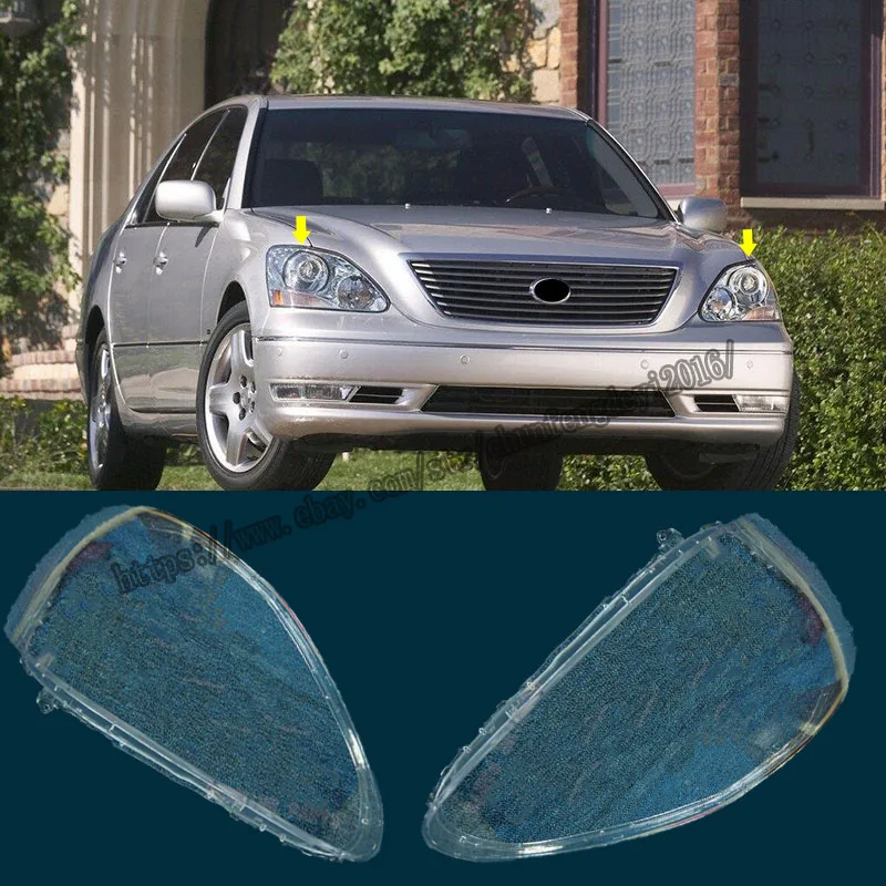 

Налобный фонарь для Lexus LS430 2004-2005, крышка объектива правой и левой фары, 2 шт., высокое качество, модификация автомобиля
