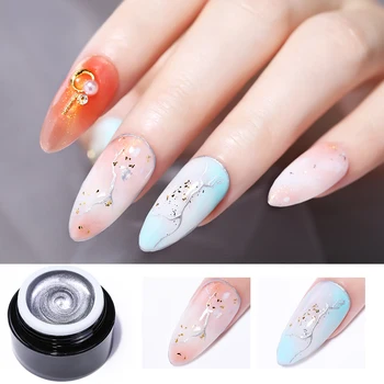 

BORN PRETTY 5ml Painting Gel Nail Polish Metallic Sparkling Soak Off UV Gel Glitter Manicuring Mirror Effect Nail Art Varnish