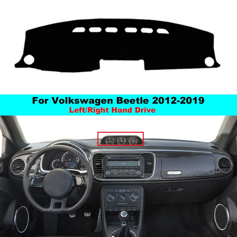 2 LayerCar Dashboard Cover Dash Mat Carpet For VW Volkswagen beetle
