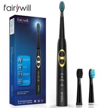 

Fairywill FW-917 Sonic Electric Toothbrush Rechargeable Toothbrush with Timer Waterproof 3 Modes Waterproof for Adults and Kids