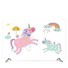 1"-80" 22 дюймов 75 дюймовый ЖК-экран tv PC крышка декоративная капот занавес мультфильм лошадь пони Водонепроницаемый Розовый
