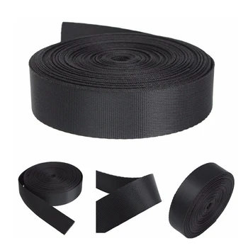 

New Black 10 Yards Nylon Webbing Tape Multiuse Strap Strapping (25mm) Width