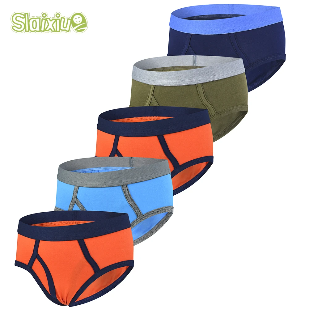 

5 Pcs/lot Kid Boxer Briefs For Boys Underwear Shorts Panties Children Clothes Teenager Pants For 2-9Years Old