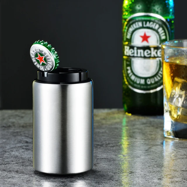 Stainless Steel Automatic Beer Bottle Opener | Easy Wine & Beer Cap Remover, Kitchen Gadget & Party Gift 5