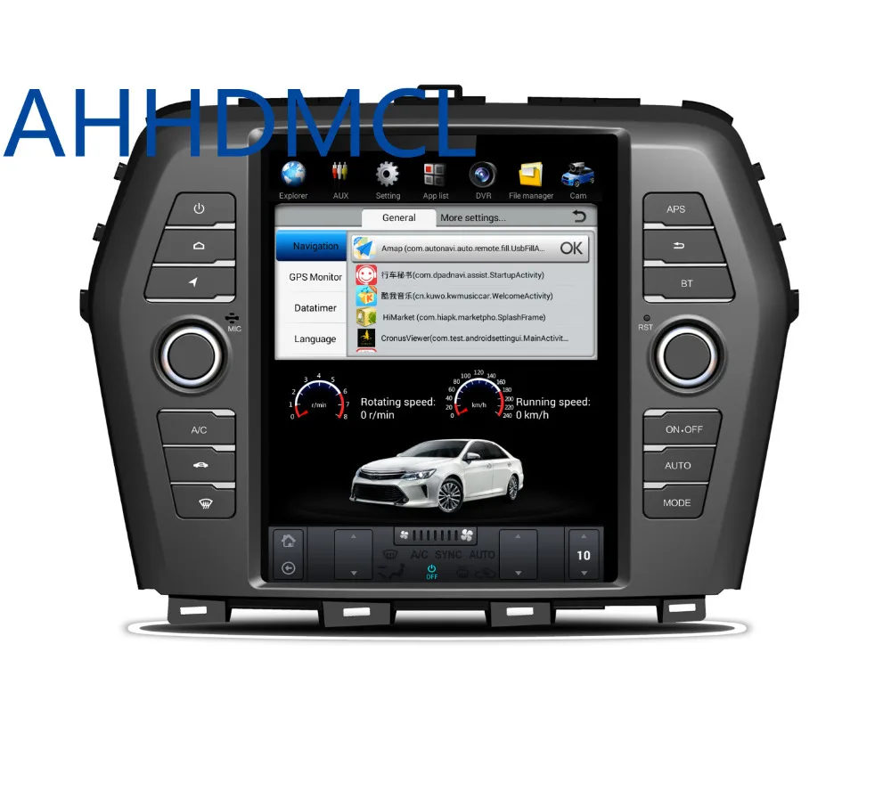 Автомобильный мультимедийный плеер Tesla Style Android стерео GPS для Nissan Maxima Auto AC Edition 2016