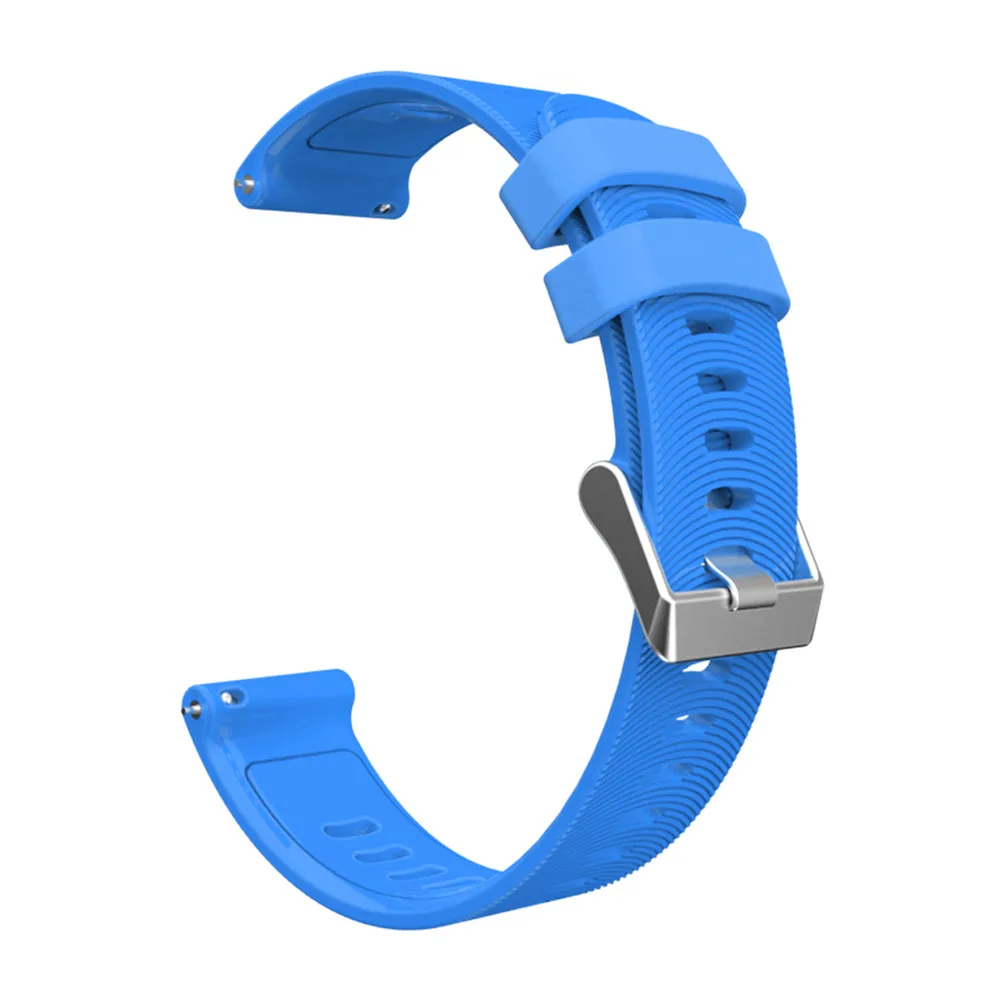 Силиконовый браслет ремешок для часов Garmin Vivoactive/HR/Vivoactive3 MUSIC Forerunner 245 645 для samsung gear S2 спортивные часы - Цвет: 天空蓝