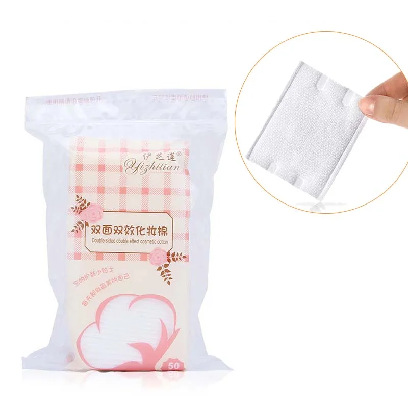 Promo Makeup-Remover Cotton-Pads Disposal-Face Non-Woven Wipes Facial Thick Double-Sided 50pcs/Bag LWyXRn7n5