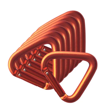 

1pc/3pcs/5pcs Triangle Carabiner Outdoor Camping Hiking Keychain Snap Clip Hook Kettle Buckle Carabiner Accessories